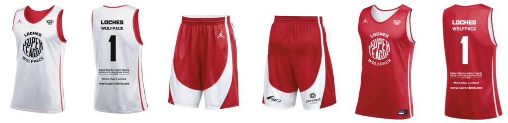 Connect Screen x Loches Wolfpack 1 Maillot baketball collaboration wolfpack connect screen